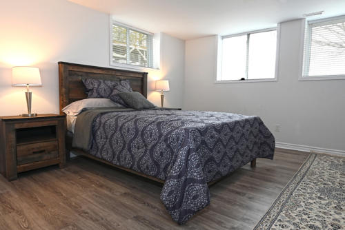 8-Bedroom with Queen Bed in Basement 